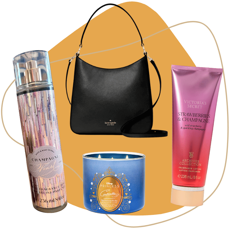 collage of products